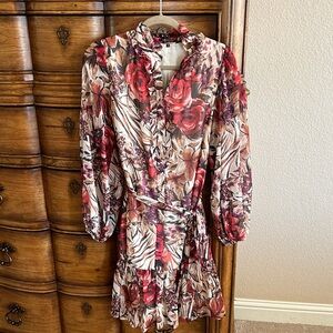 Floral Ruffle Dress by Kobi Halperin